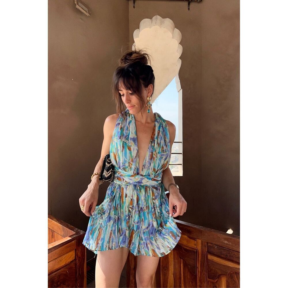 12th Tribe Bora Bora Abstract Romper Size L